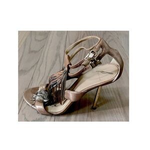 Brian Atwood Metallic Stilettos Sz 8